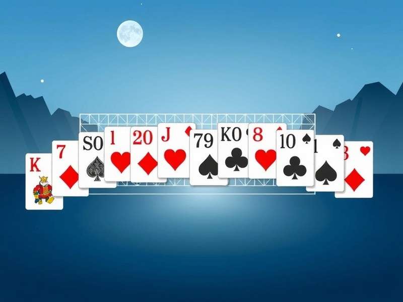 स्पाइडर सॉलिटेयर फुल स्क्रीन गेमप्ले दृश्य