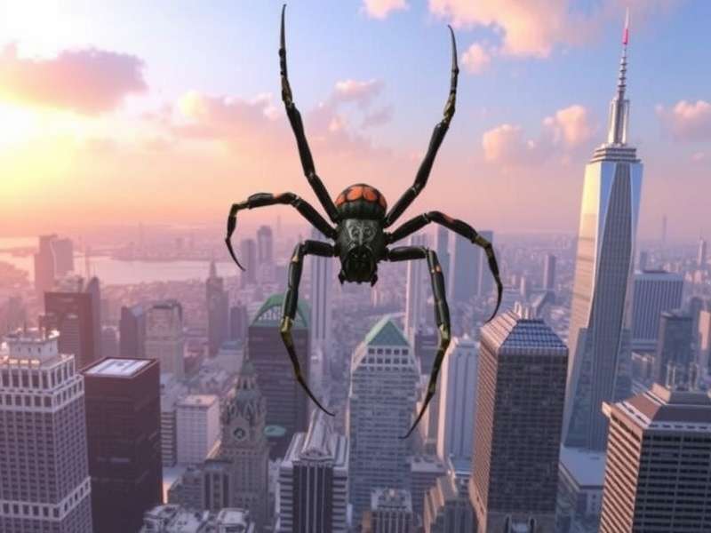 Spider Solitaire game interface on computer screen