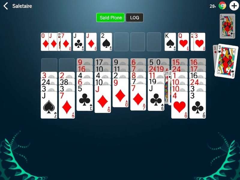 Easy Spider Solitaire game in full screen mode on desktop and mobile