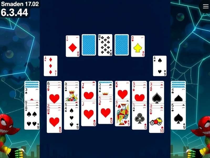 Spider Solitaire strategy diagram showing card sequences