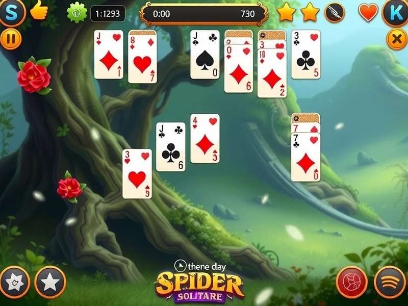 Person playing Spider Solitaire Zdarma on a laptop and mobile phone