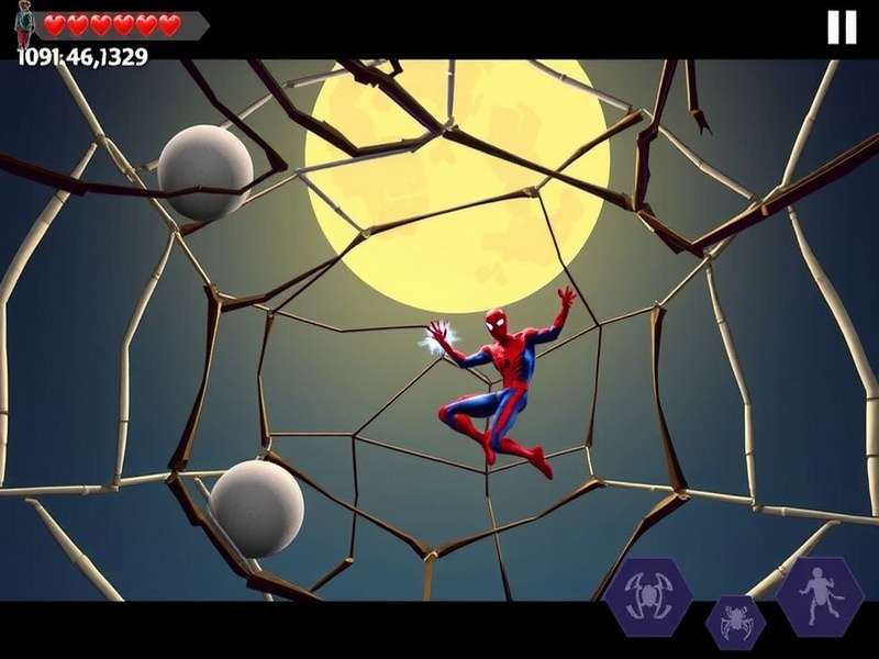 Spider Solitaire Gameplay in Progress