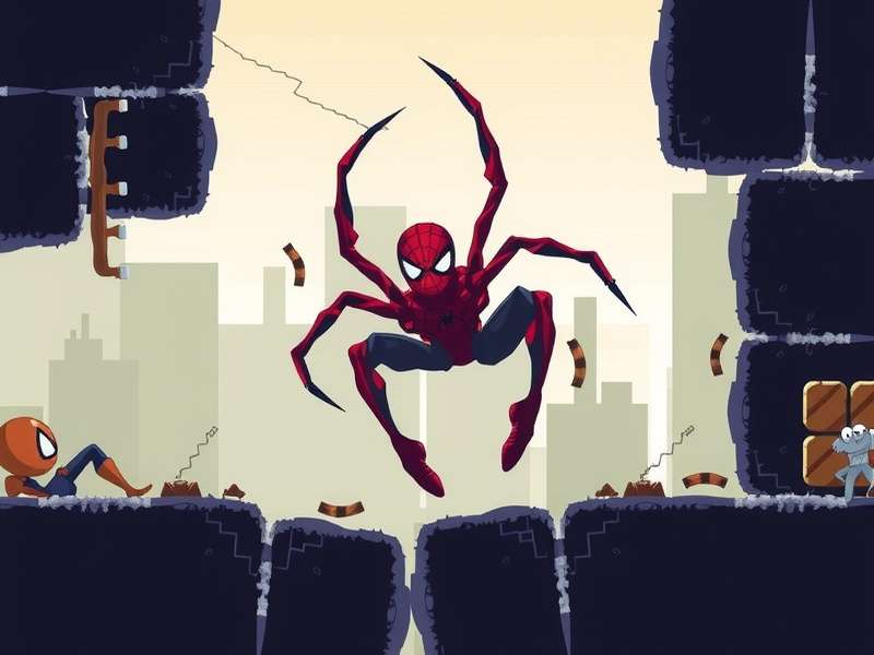 Spider Solitaire game layout with cards arranged in columns