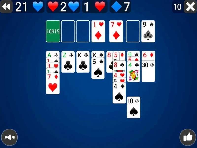 Spider Solitaire Game Interface on Computer Screen