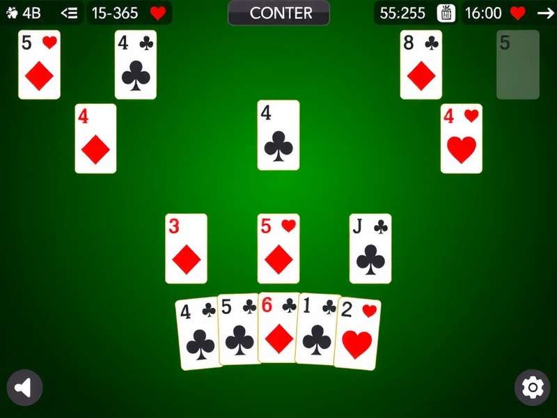 Professional Spider Solitaire game layout on a digital screen