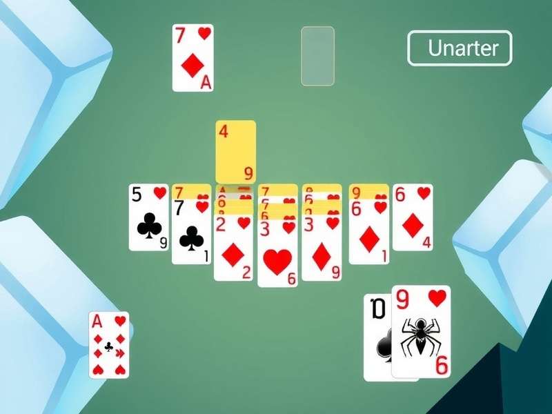 Spider Solitaire Mobile App Screenshot