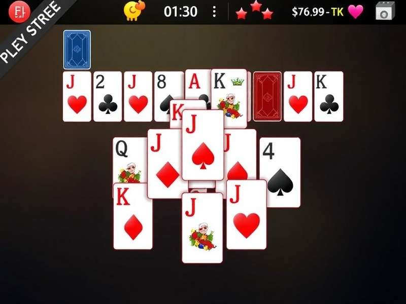 Spider Solitaire game interface on a laptop and mobile screen