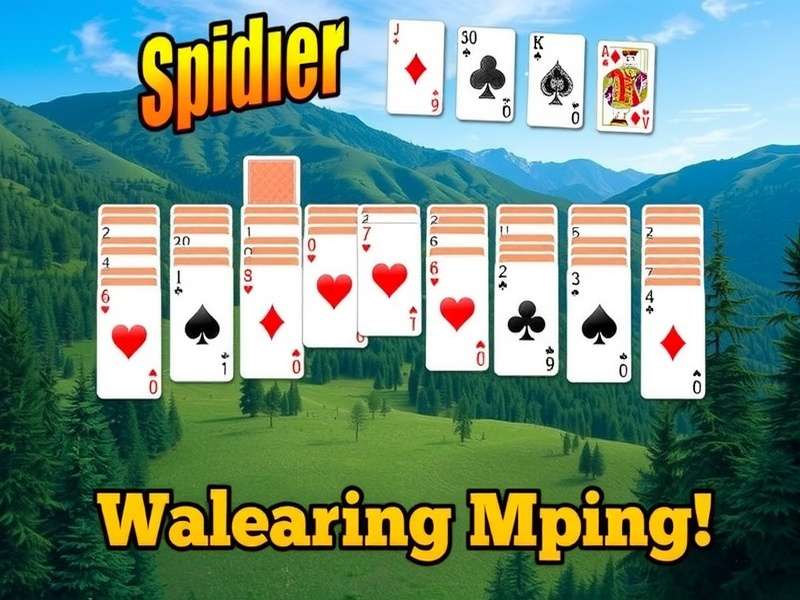 Person playing Spider Solitaire on laptop and mobile phone