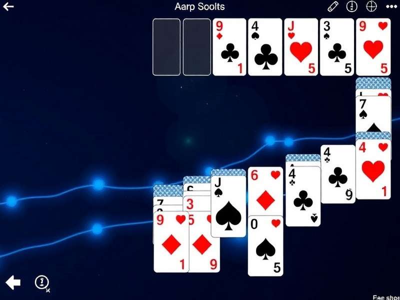 Spider Solitaire Aarp 2 Suits gameplay screenshot showing cards arranged on a green table