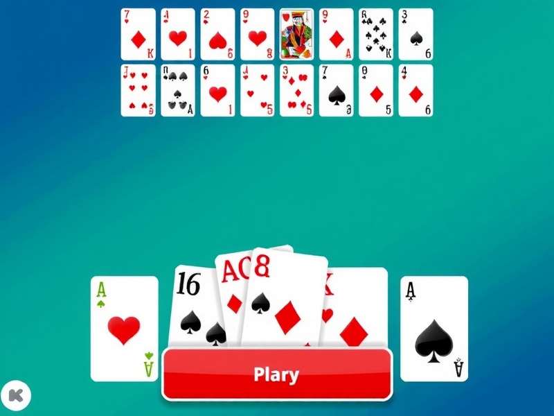 Spider Solitaire Full tableau layout showing 10 columns with face-up and face-down cards