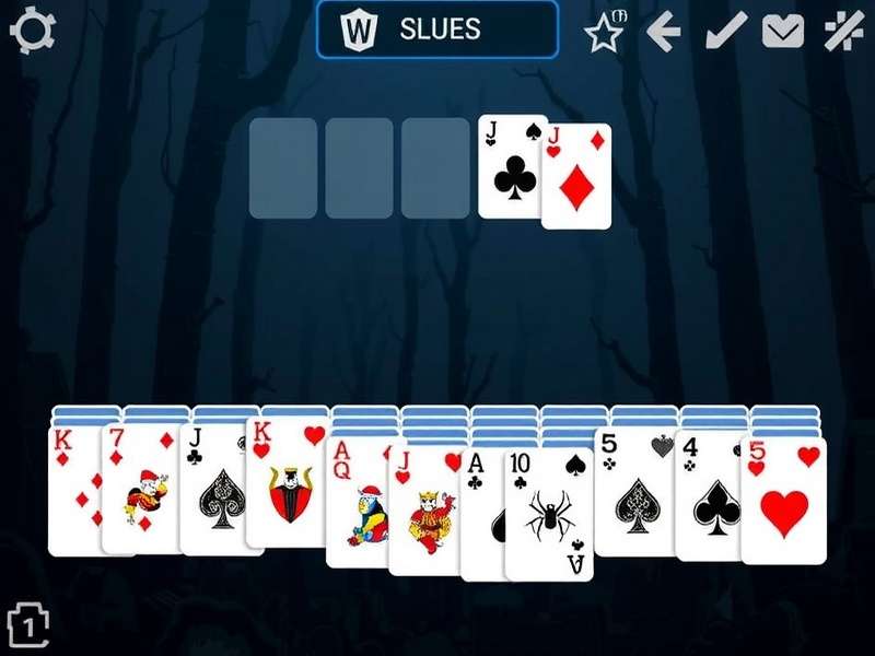 Free Online Spider Solitaire game interface on desktop and mobile, featuring classic spider web design