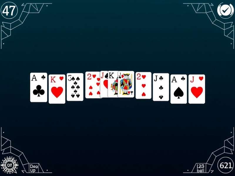 Spider Solitaire Aarp Classic game interface showing stacked cards in green felt background