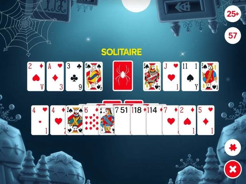 Spider Solitaire Oyna game board showing eight columns of cards with Indian themed backdrop